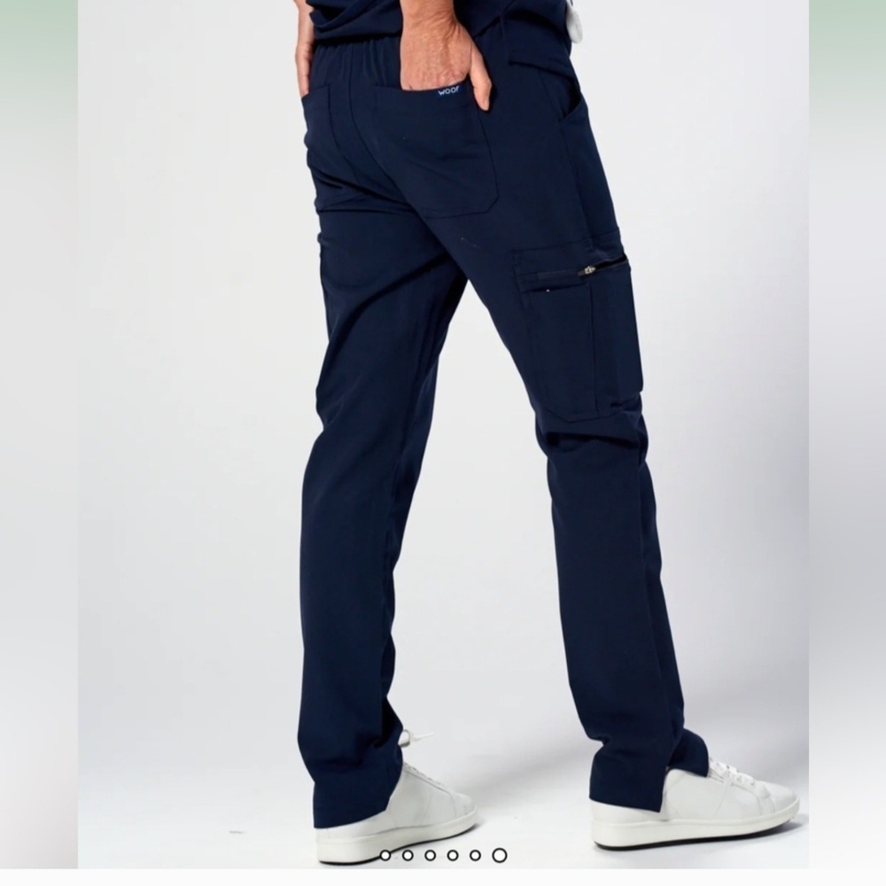 Dr. Woof Slim Navy Scrub Pants Size Small